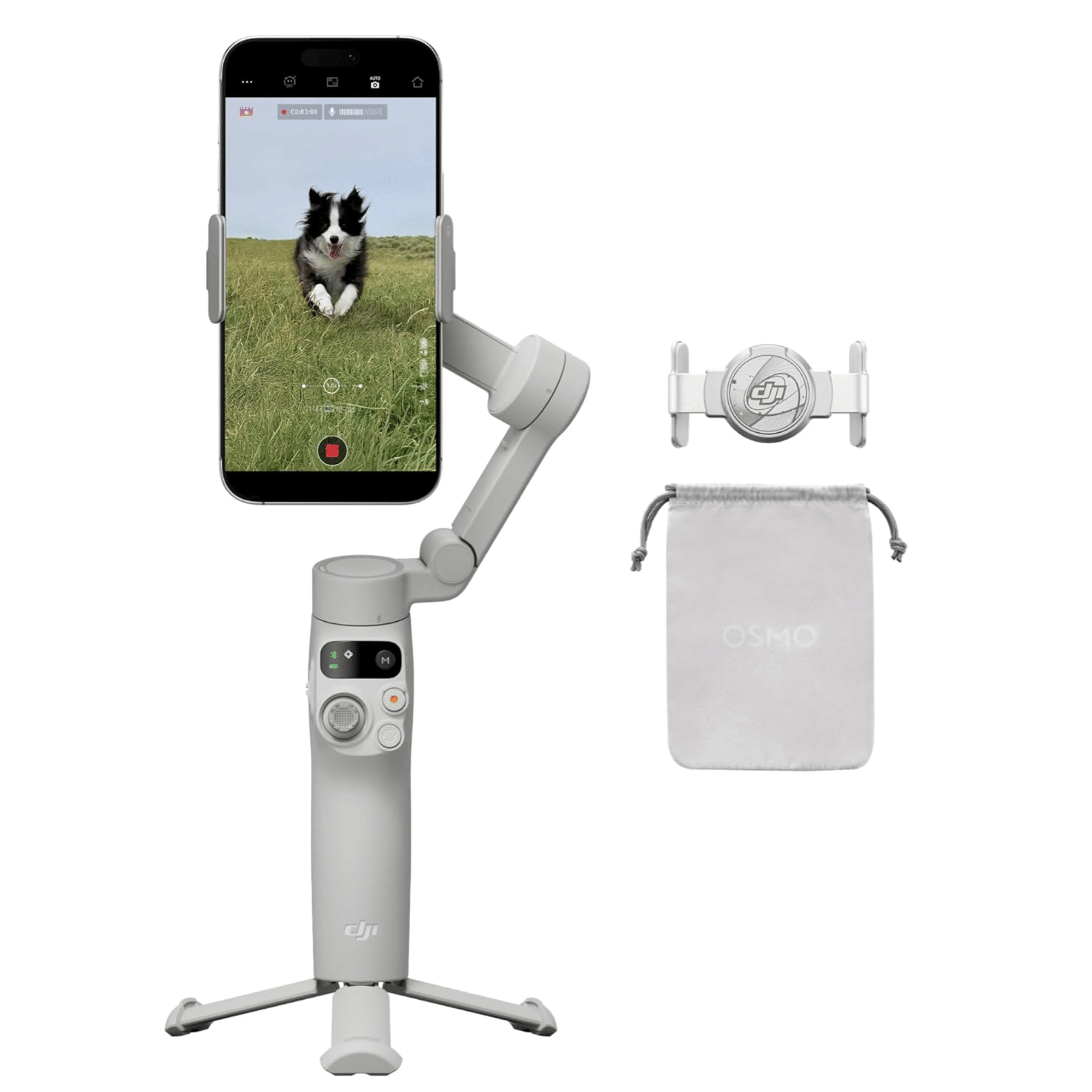 DJI OSMO Mobile 7 Gimbal - Unboxed_Grey_Back_115497