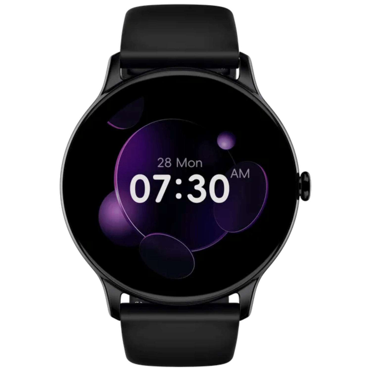 NoiseFit Twist (35mm, Bluetooth Only) - Smart Watch_Jet Black_Front_124204