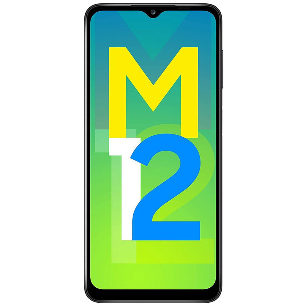 Samsung Galaxy M12 - Refurbished_Attractive Black_Front_50208