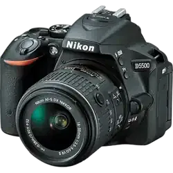 Nikon D5500 24.2MP DSLR - Refurbished_Black_Front_90100