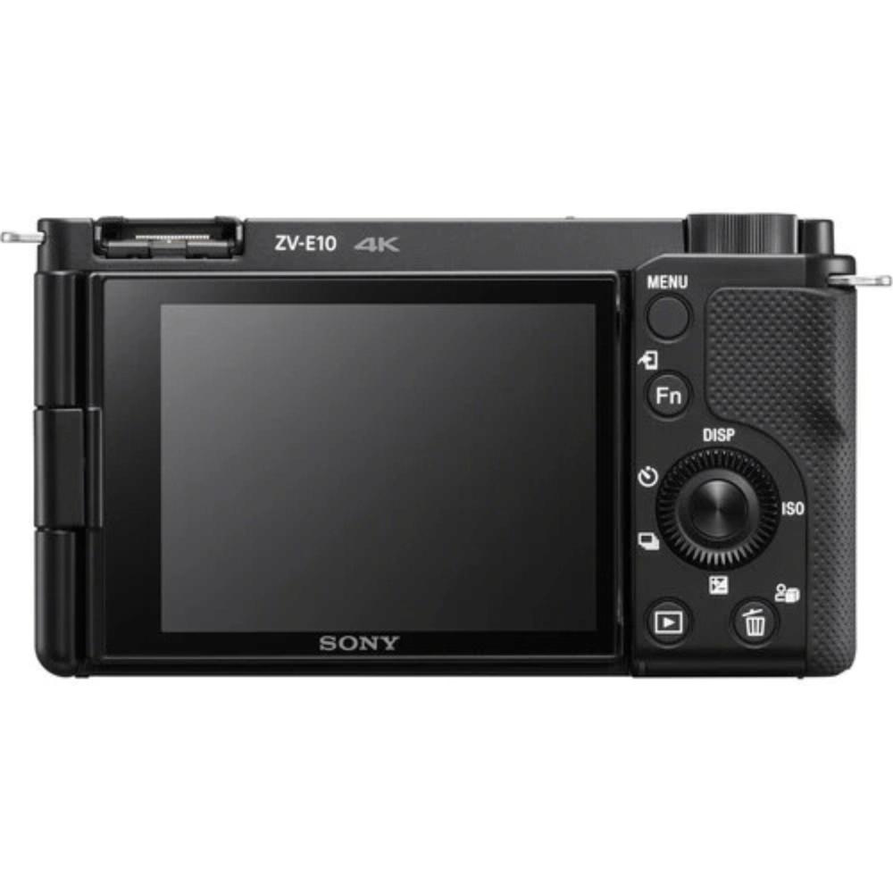 Sony Alpha ZV–E10 24.2MP Mirrorless Camera - Refurbished_Black_Back_126325