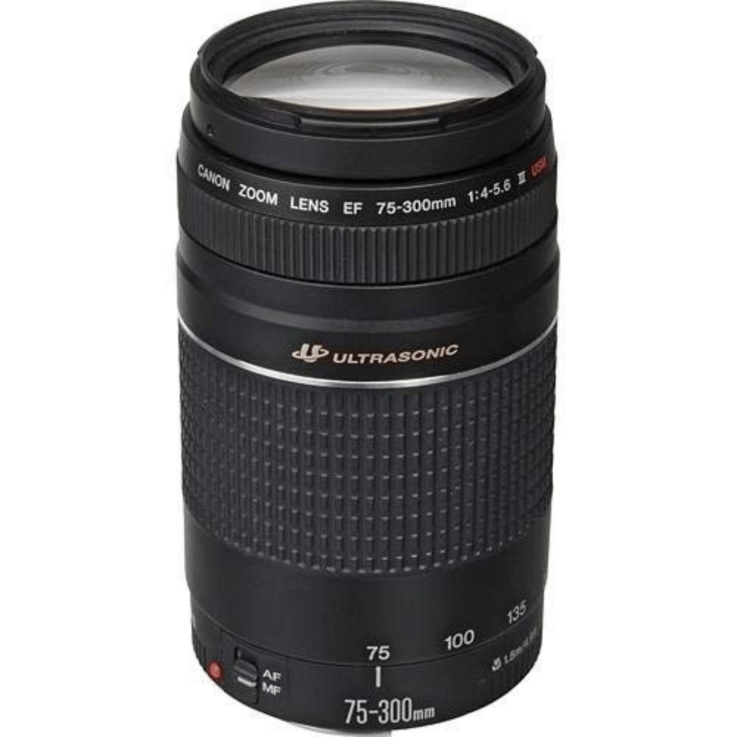 Canon EF 75–300mm f/4–5.6 III Telephoto Zoom Lens - Refurbished Good - Black - Refurbished_Black_Top_123431