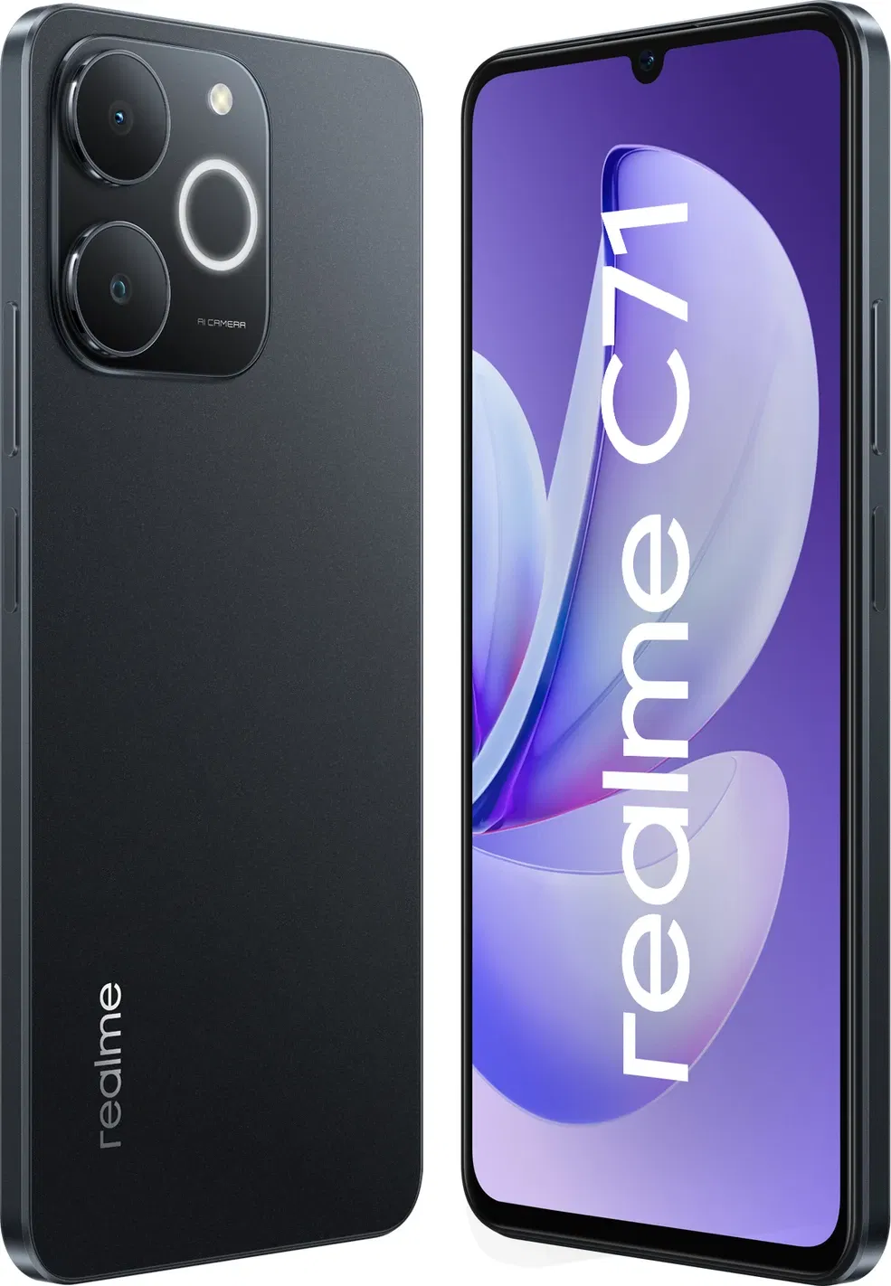 Realme C71 - Refurbished_Obsidian Black_Right Side_89319