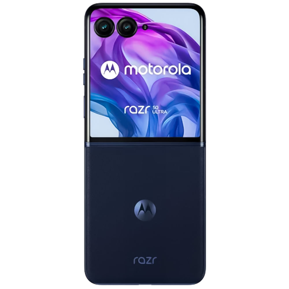 Motorola Moto Razr 50 Ultra - Refurbished_Midnight Blue_Back_50795
