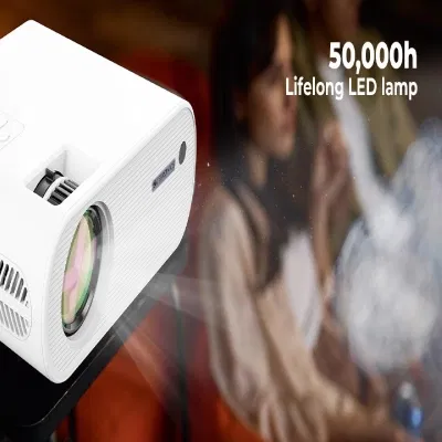 Zebronics LP1000 3300 lm LED Projector - Unboxed_White_Left Side_124773