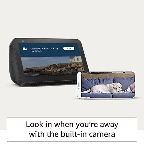 Amazon Echo Show 5 (1st Gen) with 5.5" screen and Alexa - Refurbished Superb - Black_Black_Left Side_64730
