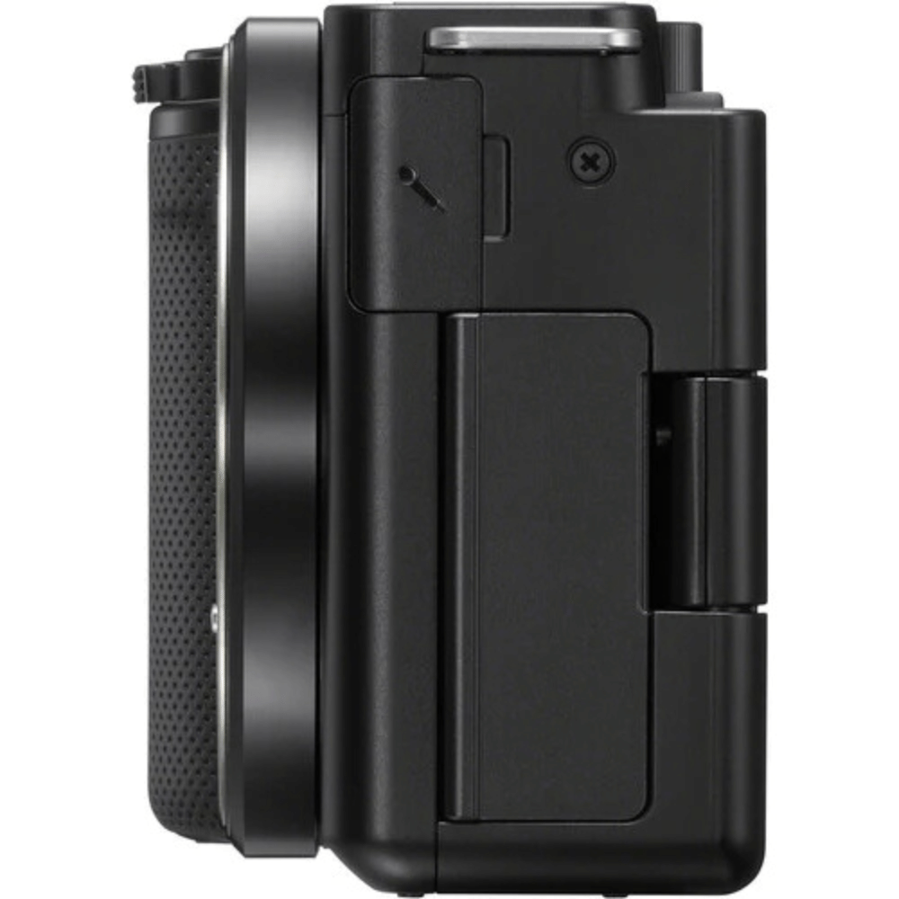 Sony Alpha ZV–E10 24.2MP Mirrorless Camera - Refurbished_Black_Left Side_126327