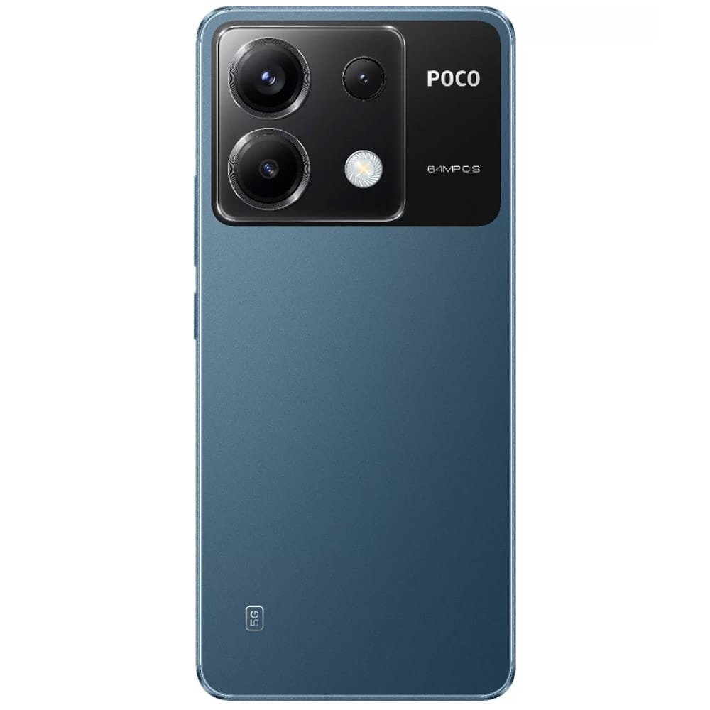 POCO X6 5G - Refurbished_Skyline Blue_Back_62219