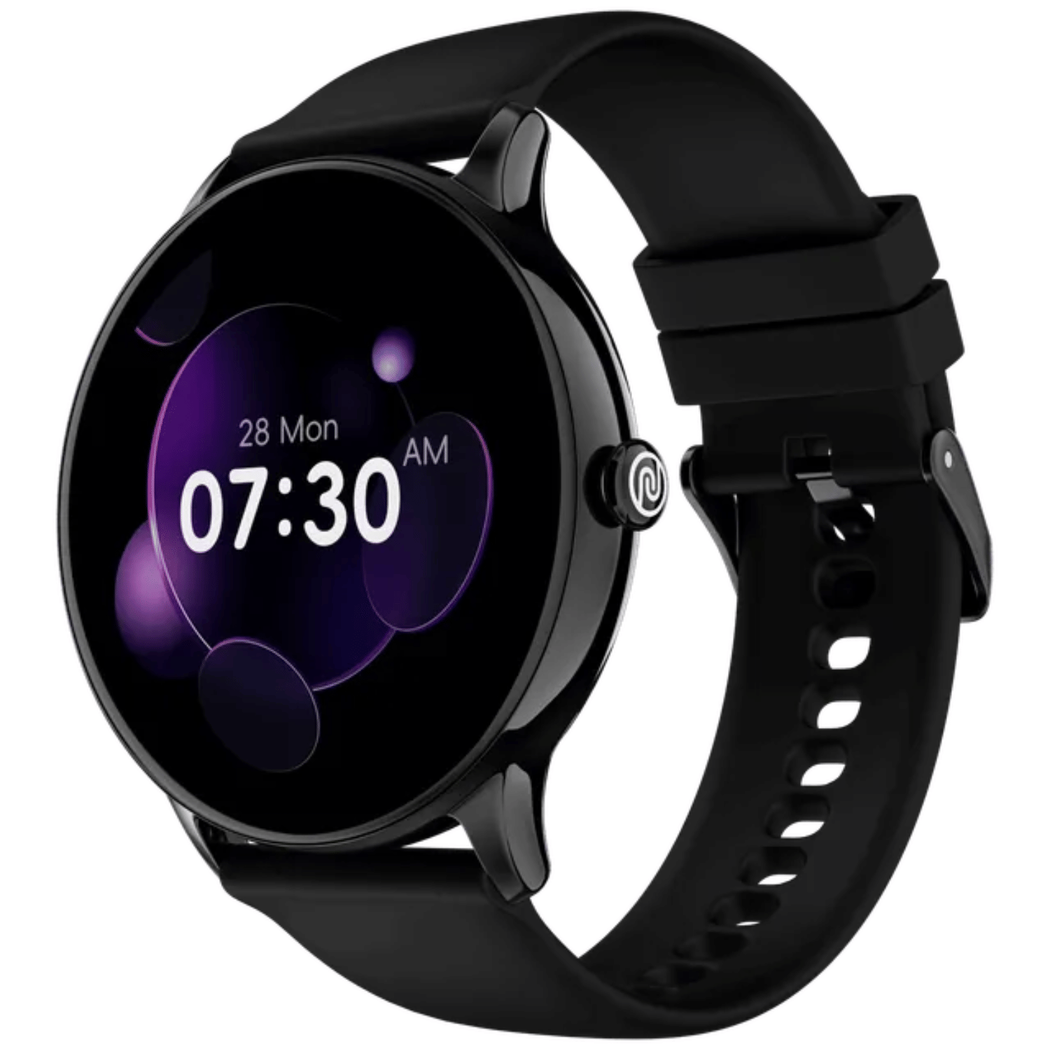 NoiseFit Twist (35mm, Bluetooth Only) - Smart Watch_Jet Black_Left Side_124203