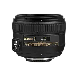 Nikon AF-S 50mm f/1.4G Prime Standard Zoom Lens - Refurbished Good - Black - Refurbished_Black_Front_62122
