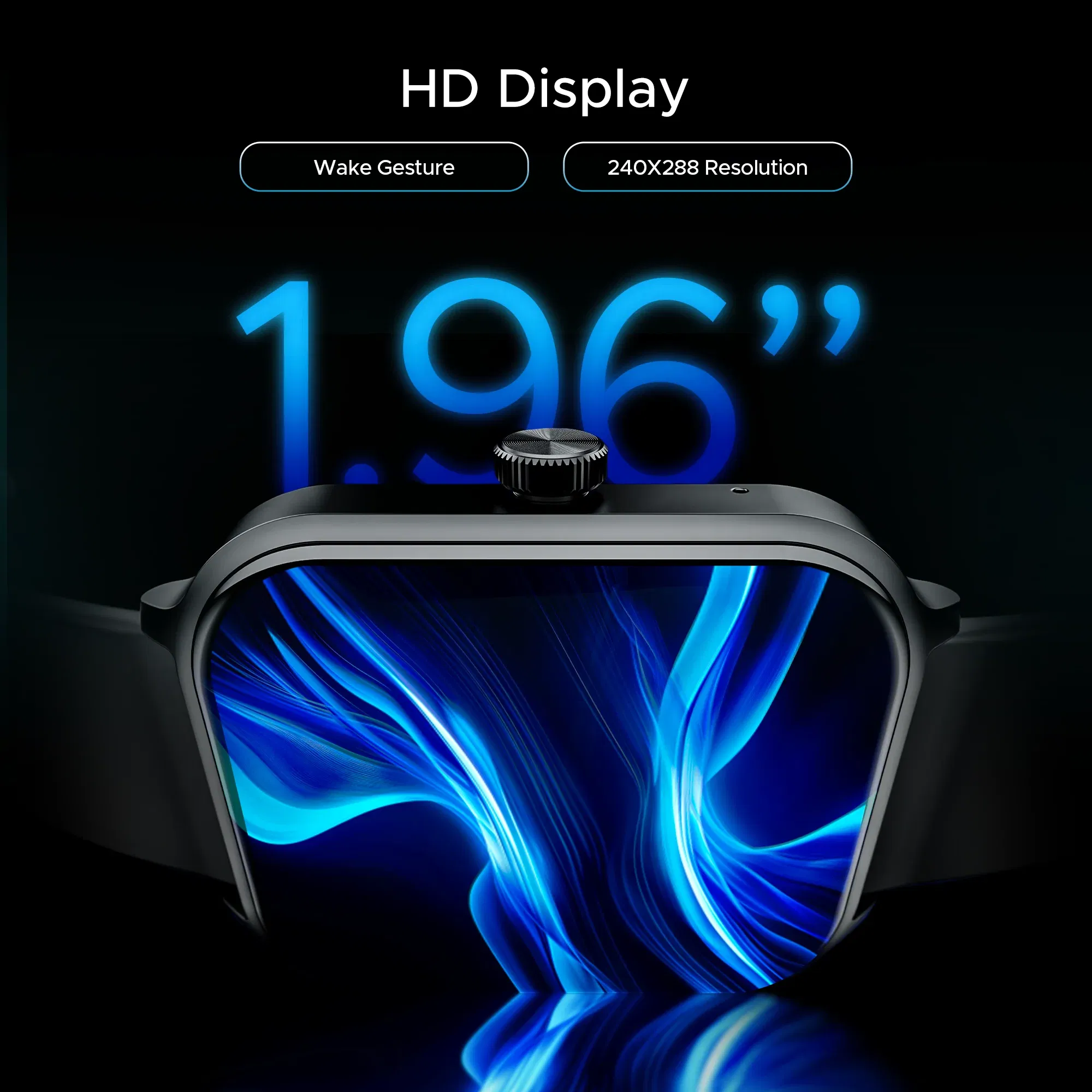 Boat Storm Call 3 Plus - Smart Watch_Active Black_Front_114432