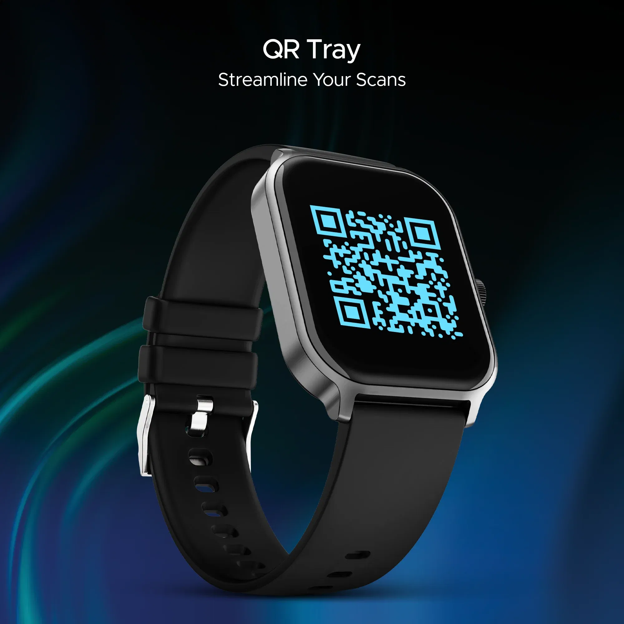 Boat Storm Call 3 Plus - Smart Watch_Active Black_Top_114434