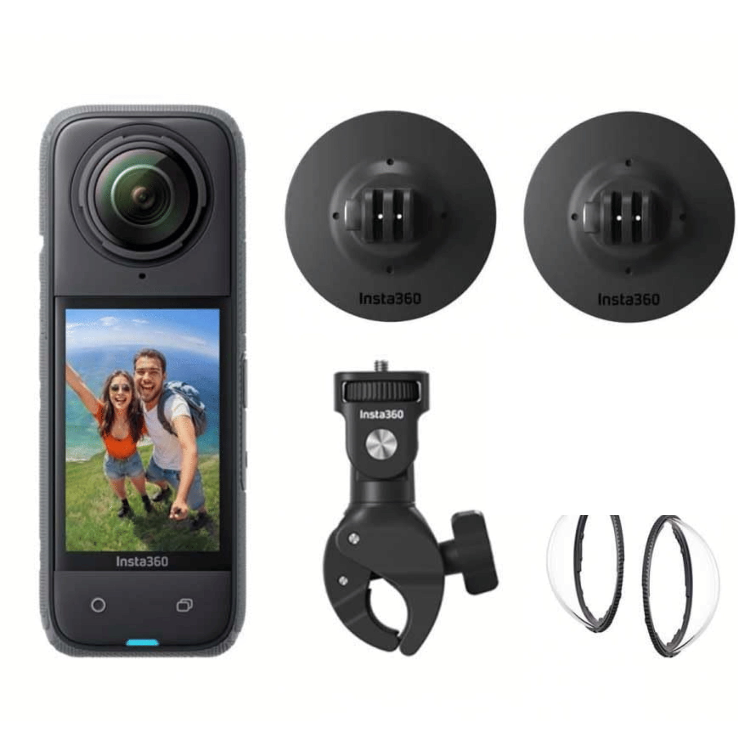 Insta360 X4 Motorcycle Bundle 72MP DSLR Camera - Refurbished_Black_Back_123990