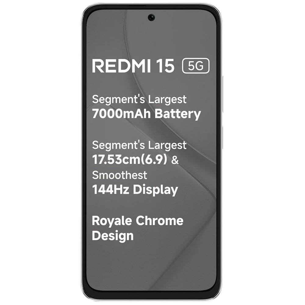 Xiaomi Redmi 15 5G - Refurbished_Frosted White_Front_64285