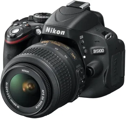 Nikon D5100 16.2MP DSLR - Refurbished_Black_Front_70425