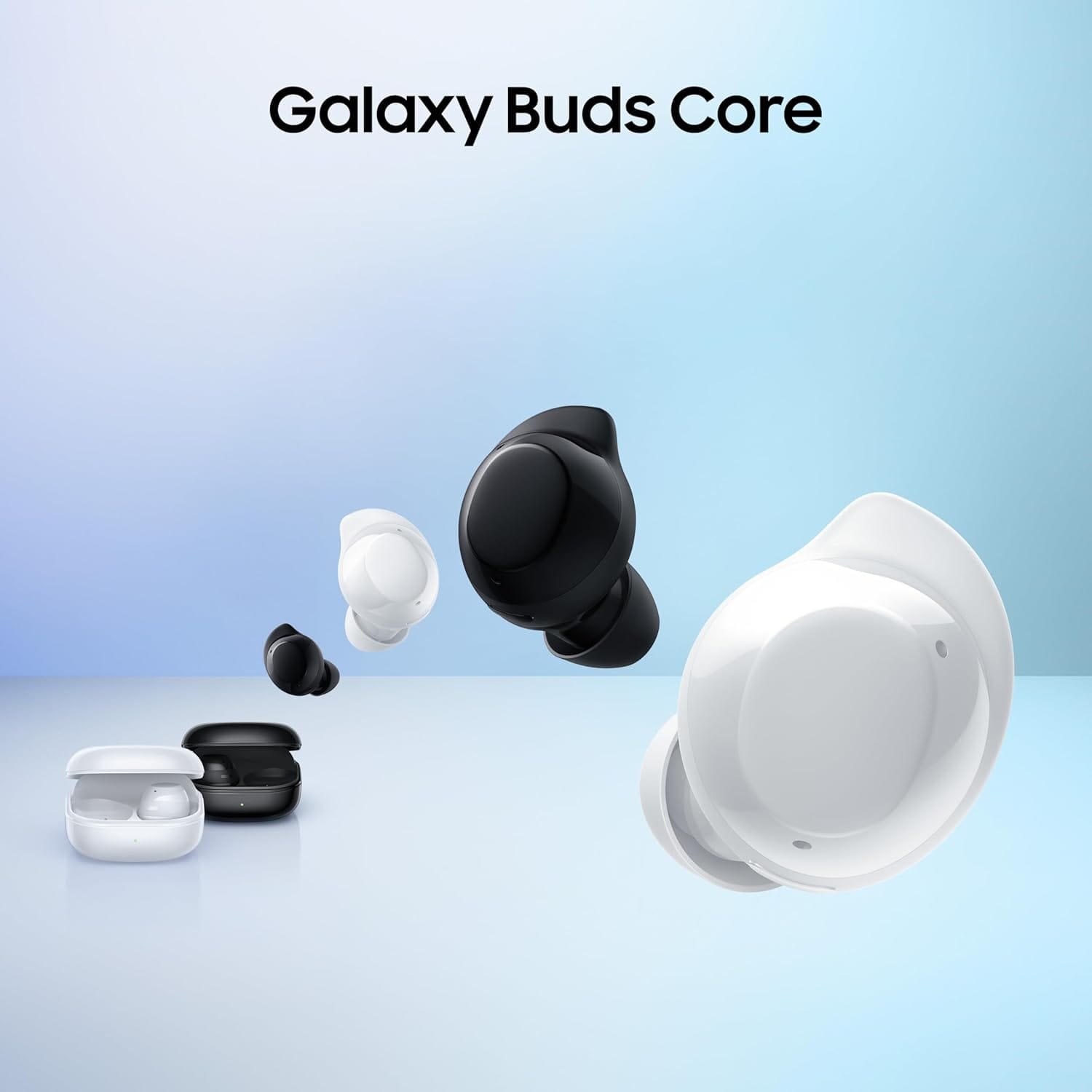 Samsung Galaxy Buds Core Powered by Galaxy AI with Active Noise Cancellation - Unboxed_Black_Right Side_87032