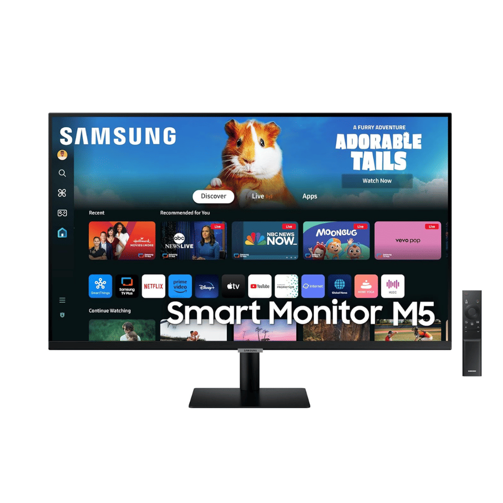 Samsung M5 LS27DM500EWXXL 27 Inch 60 Hz Super Slim Full HD VA Panel LED Backlit LCD Smart Monitor - Unboxed