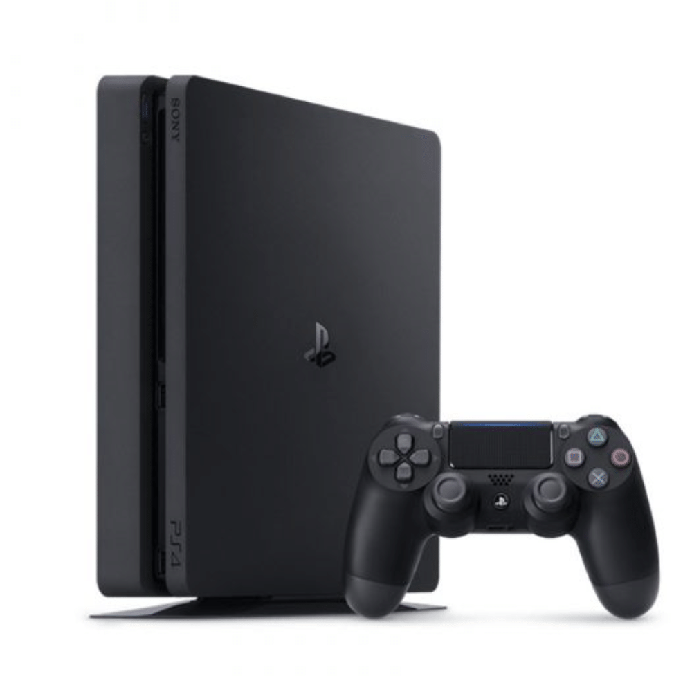 Sony Playstation 4 Slim Gaming Console (PS4)- Refurbished_Black_Front_55717