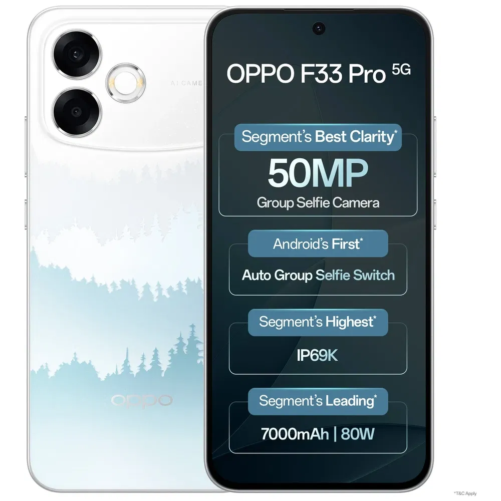 OPPO F33 Pro 5G - Refurbished_Misty Forest_Top_125670