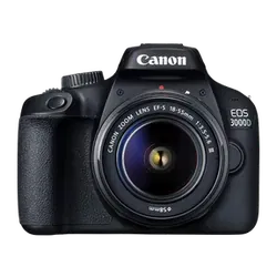 Canon EOS 3000D 18MP DSLR - Refurbished_Black_Front_58265