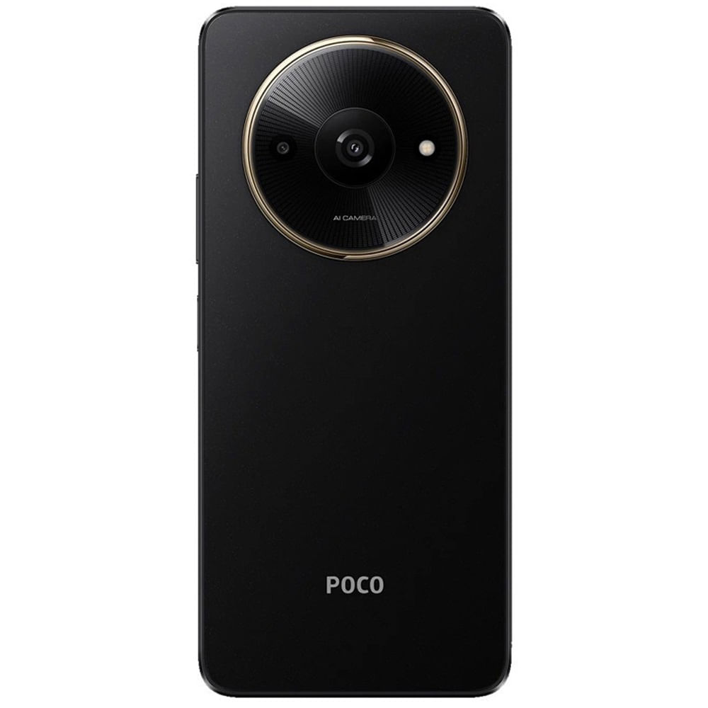 POCO C61 - Refurbished_Diamond Dust Black_Back_52169