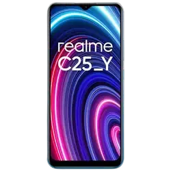 Refurbished Realme C25Y Glacier Blue Front