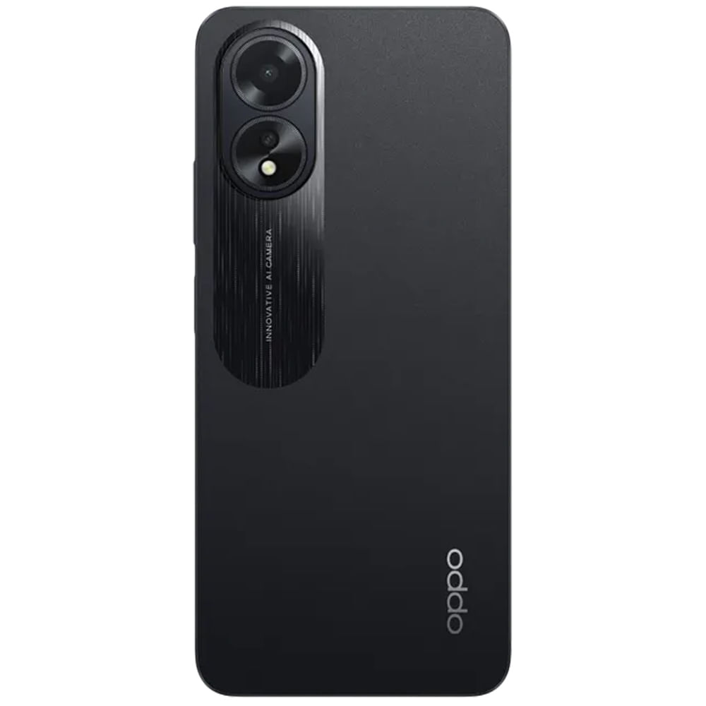 Oppo A18 - Refurbished_Glowing Black_Back_60170