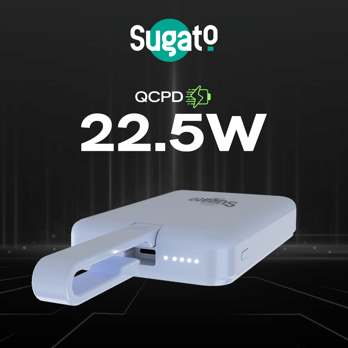 Sugato Hypercharger 10000 mAh - Powerbank - Blue_Blue_Bottom_64589