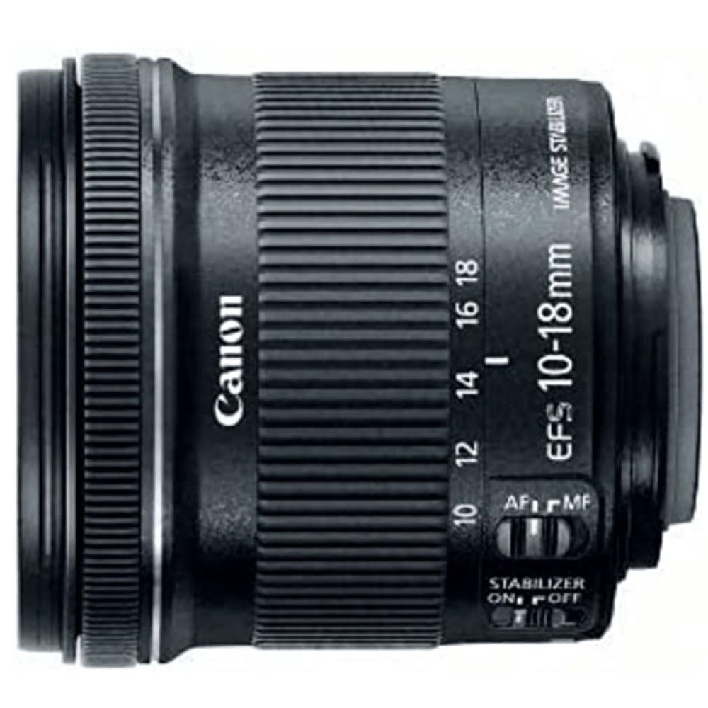 Canon 10-18mm STM Zoom Lens - Refurbished Good - Black - Refurbished_Black_Left Side_73241
