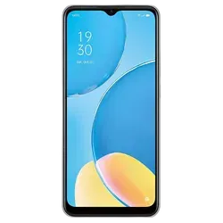 Refurbished OPPO A15s rainbow silver front