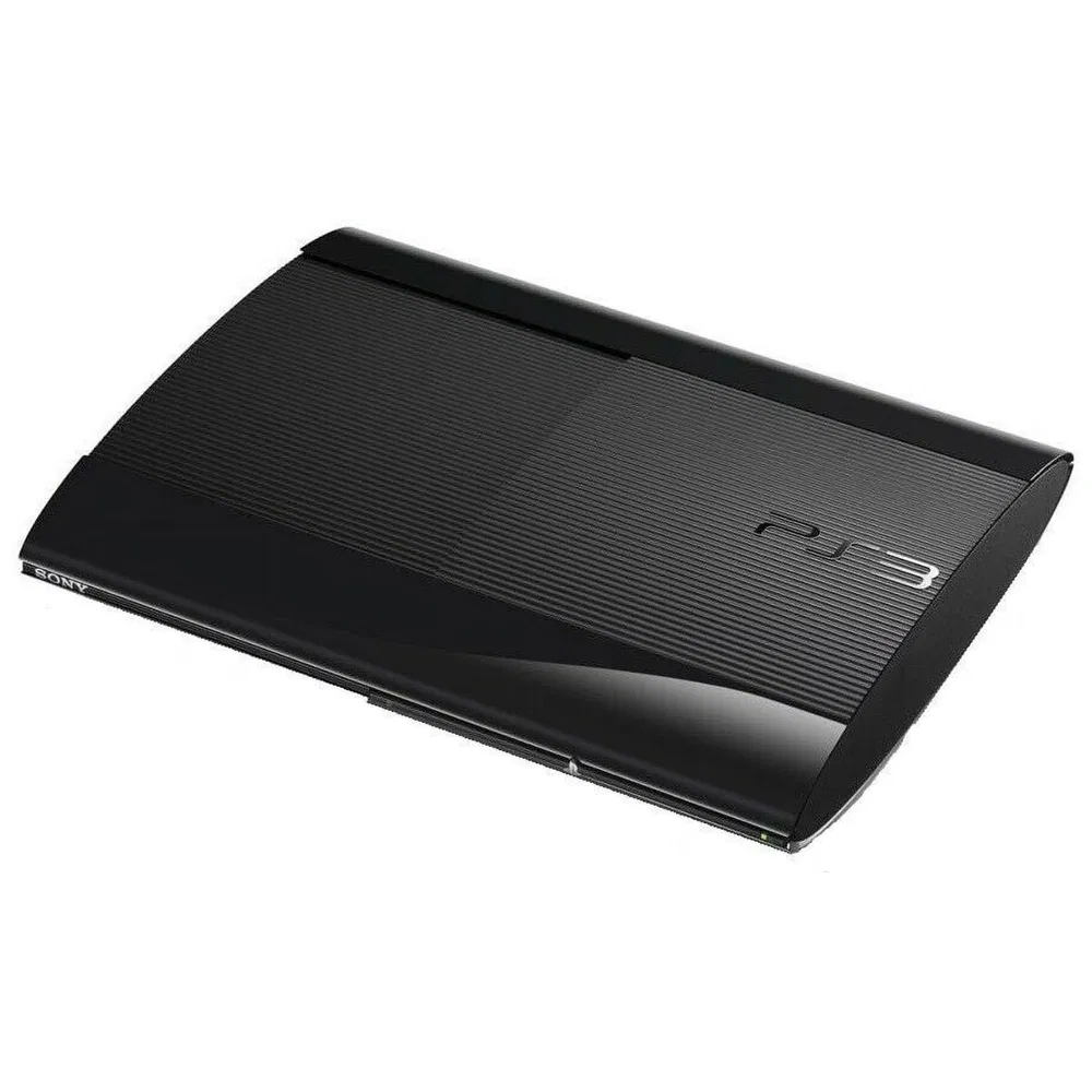 Sony PlayStation 3 Super Slim Gaming Console (PS3 Super Slim)- Refurbished_Black_Back_127334