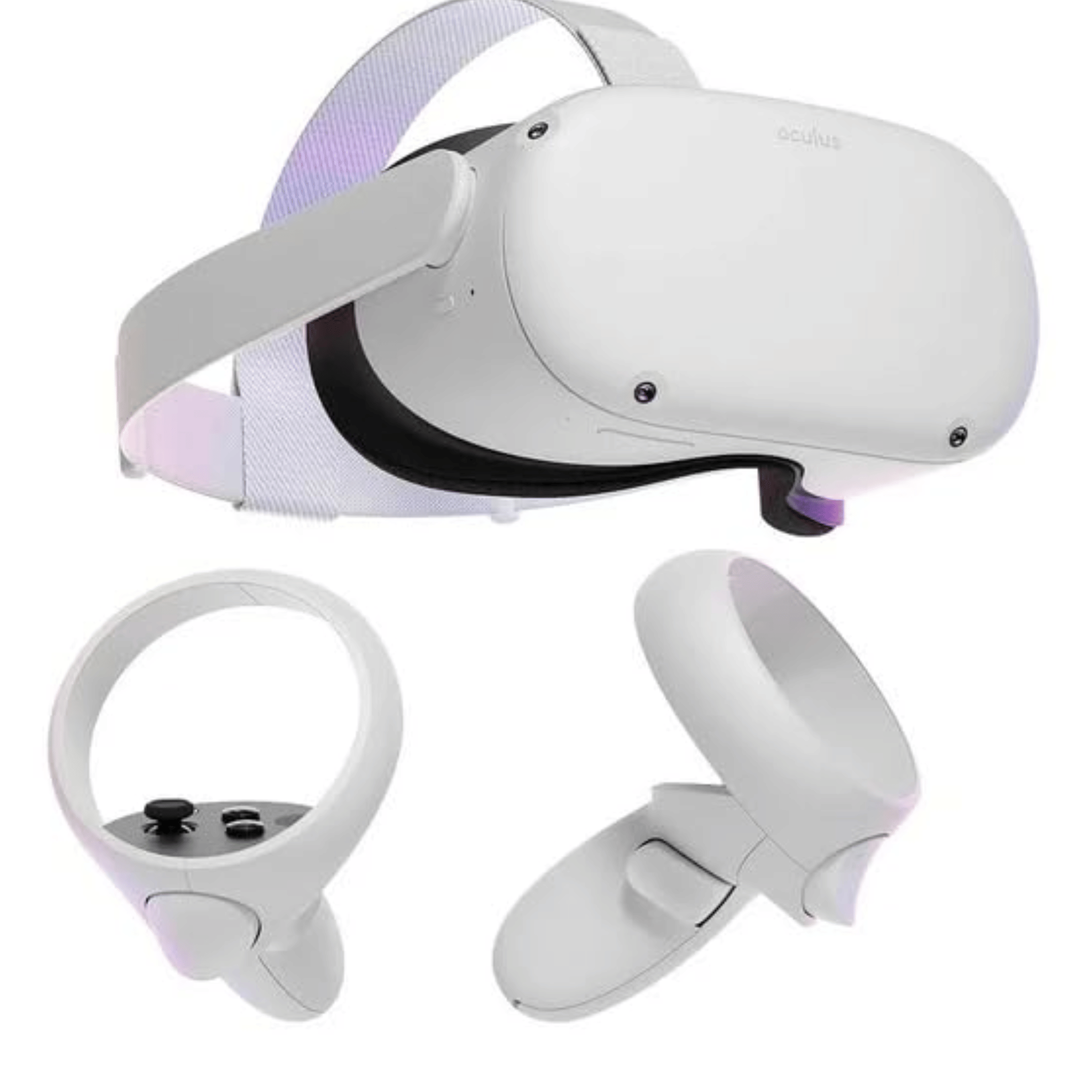 Meta Quest 2 VR Headset - 64 GB - Refurbished Good - White - VR Headset)- Refurbished_White_Back_117413