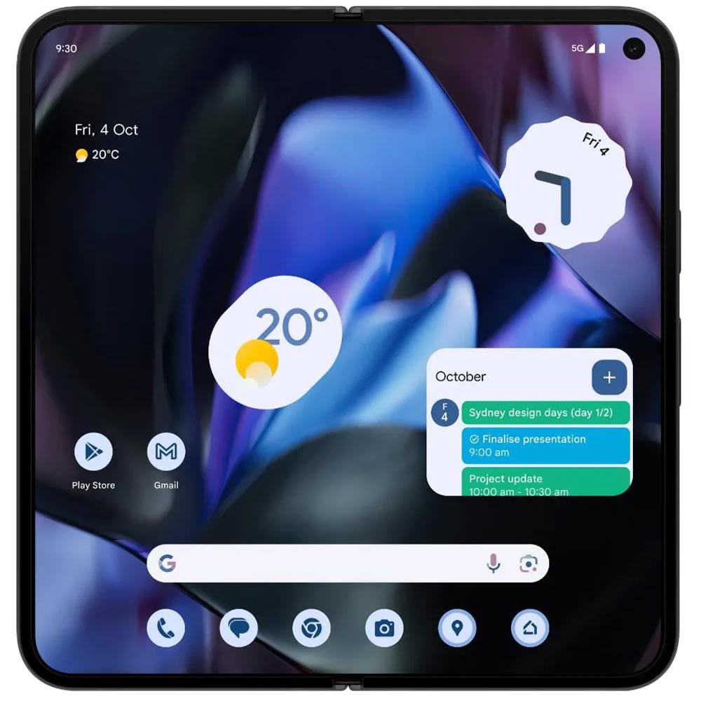 Google Pixel 9 Pro Fold - Refurbished_Obsidian_Front_62199