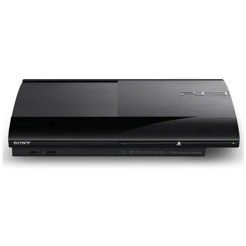 Sony PlayStation 3 Super Slim Gaming Console (PS3 Super Slim)- Refurbished_Black_Left Side_127336