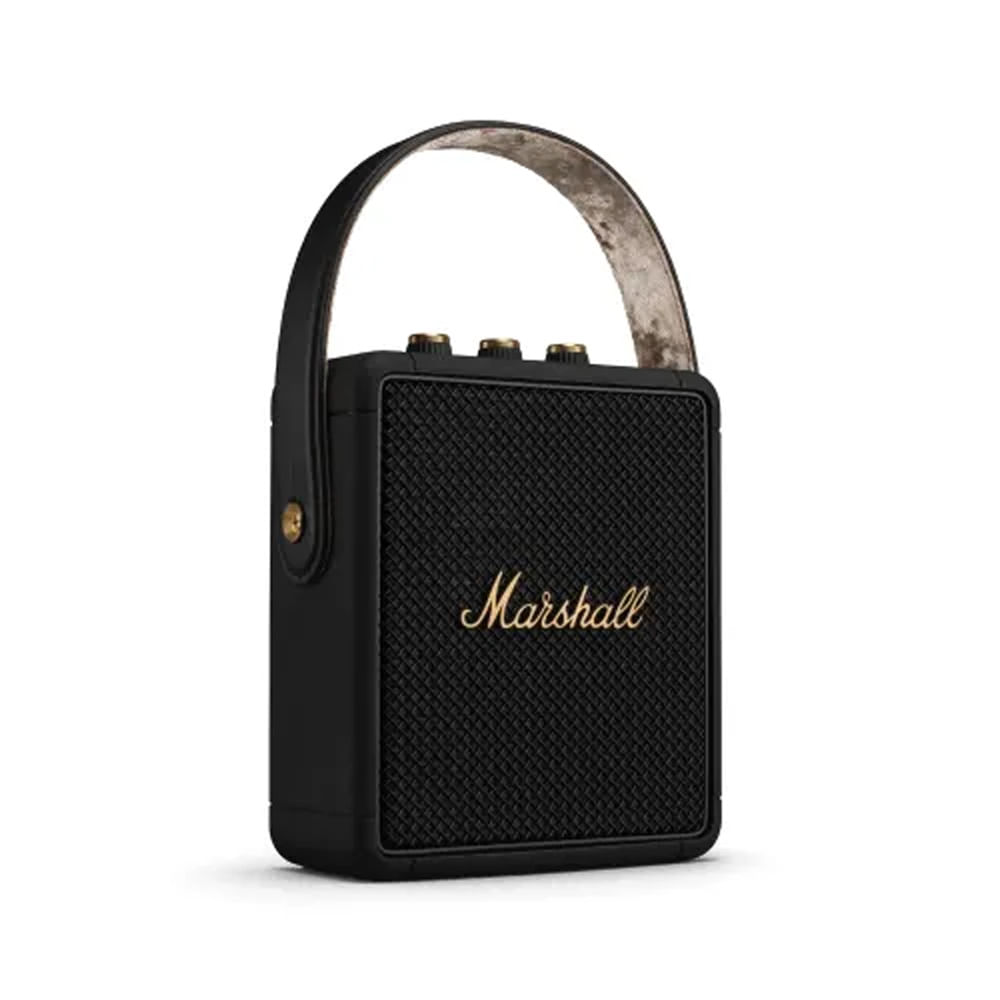 Marshall Stockwell 2 Bluetooth Speaker - Unboxed_Black Brass _Left Side_64337