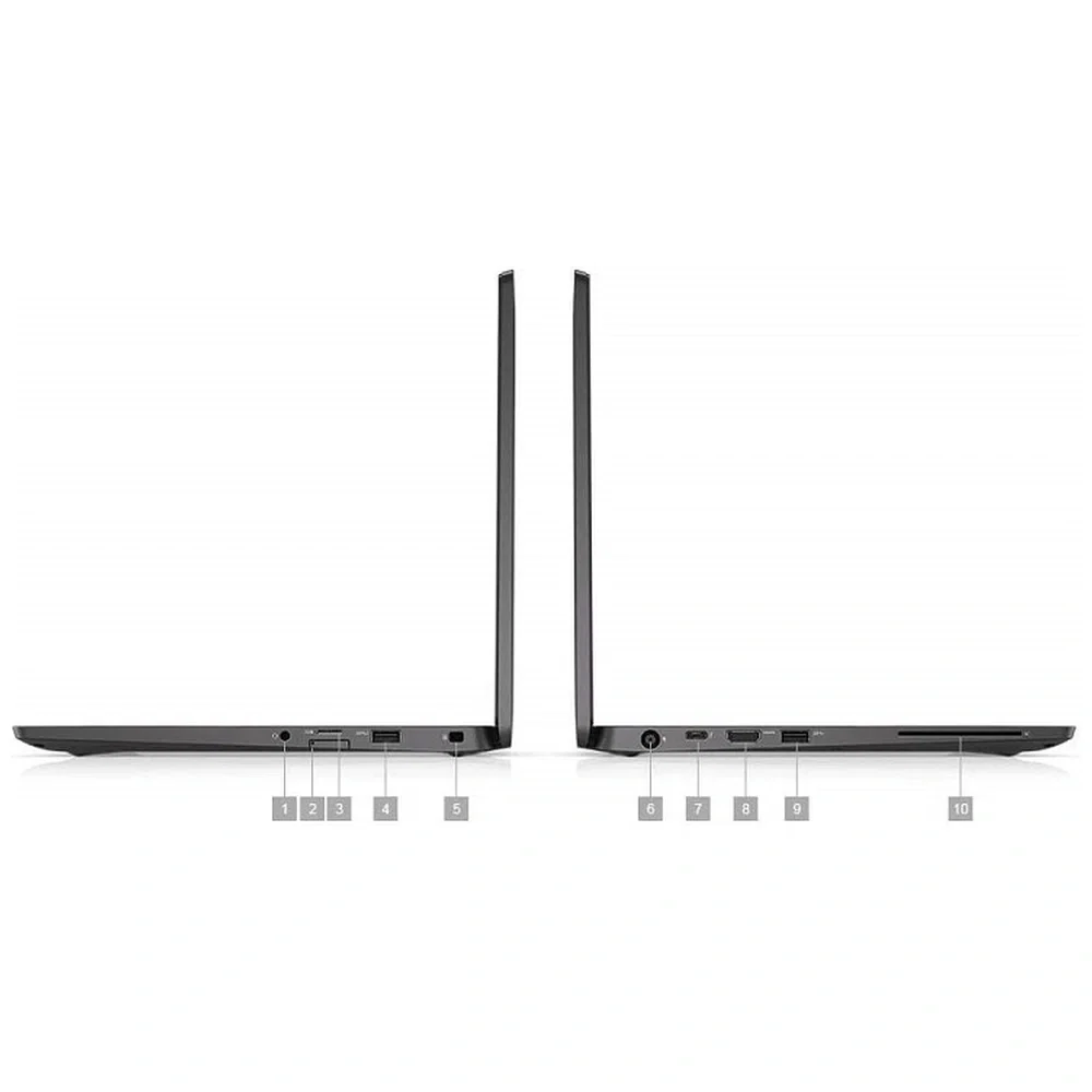 Dell Latitude 7000 Series 7400 Touch Screen (Intel Core i7 8th Gen 14 Inch)- Refurbished_Black_Right Side_132266