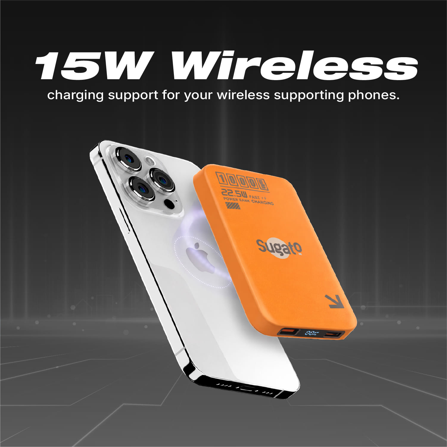 Sugato Ultracharge 10000mah - Powerbank - New - Orange_Orange_Bottom_127080