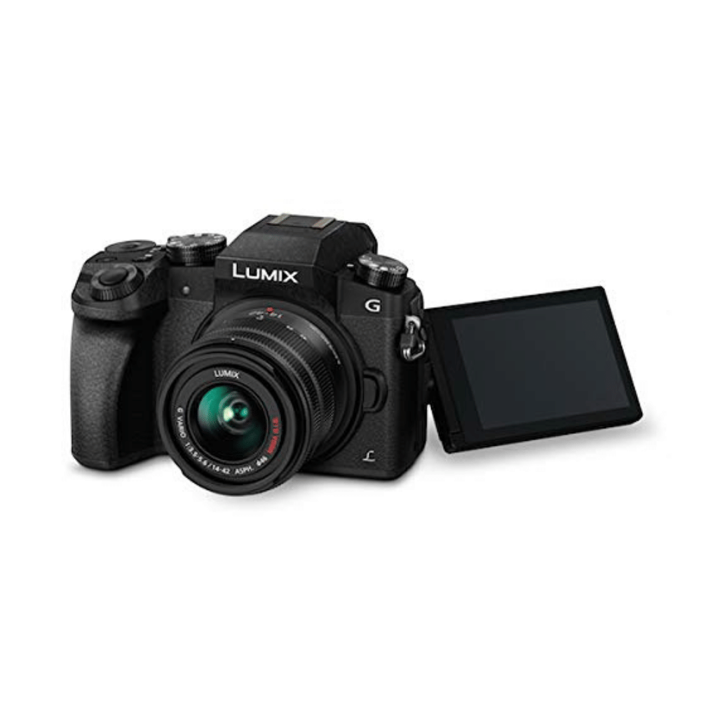 Panasonic Lumix G7 16.0 MP Mirrorless Camera - Refurbished_Black_Front_73219