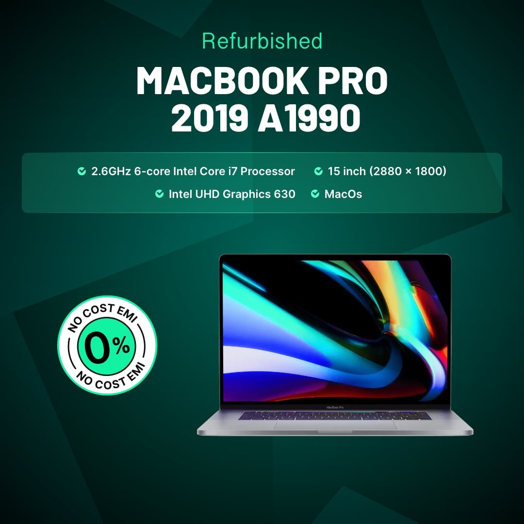 Certified Refurbished MacBook Pro 2019 (Touch Bar, Four