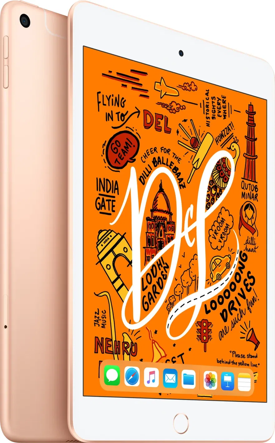 Apple Ipad Mini 2019 5th Generation (7.9 inch, Wifi Only)- Refurbished_Gold_Right Side_89830