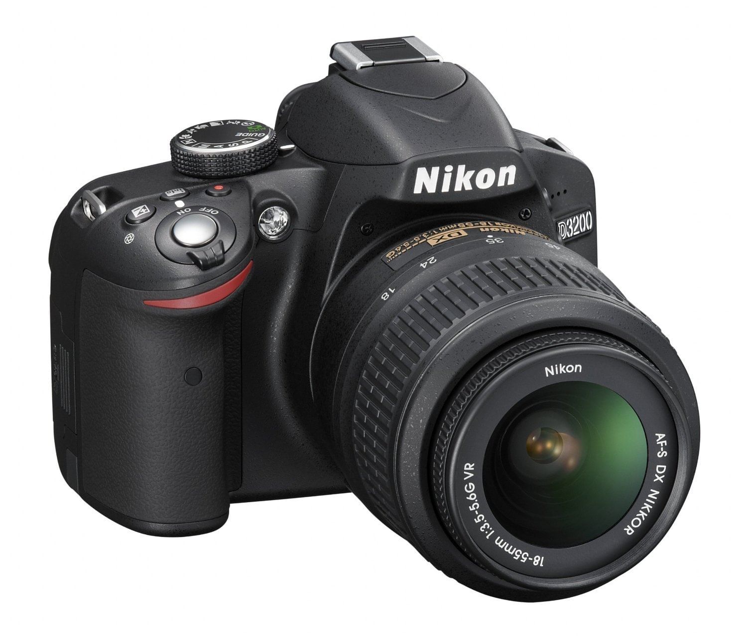 Nikon D3200 24.2MP DSLR - Refurbished_Black_Left Side_58260