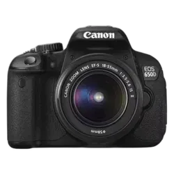 Canon EOS 650D 18MP DSLR - Refurbished_Black_Front_114587