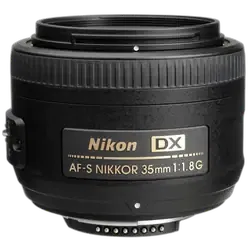 NIKON AF-S DX NIKKOR 35 mm f/1.8G Standard Prime Lens - Refurbished Superb - Black - Refurbished_Black_Front_114236