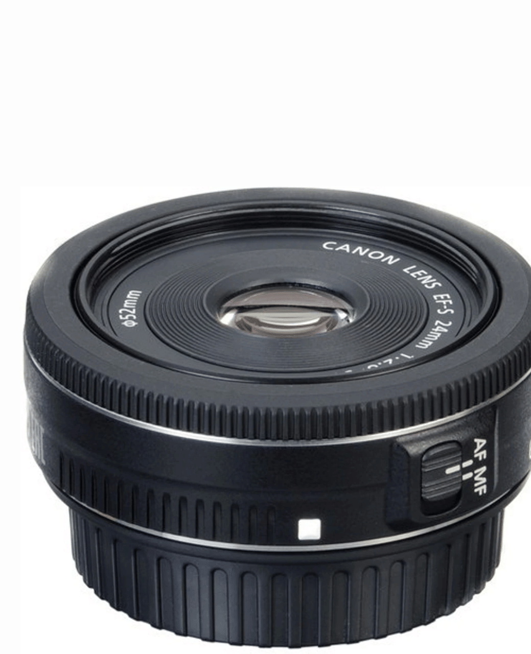 CANON EFS 24mm F/2.8 STM Prime Lens - Refurbished Good - Black - Refurbished_Black_Top_115729