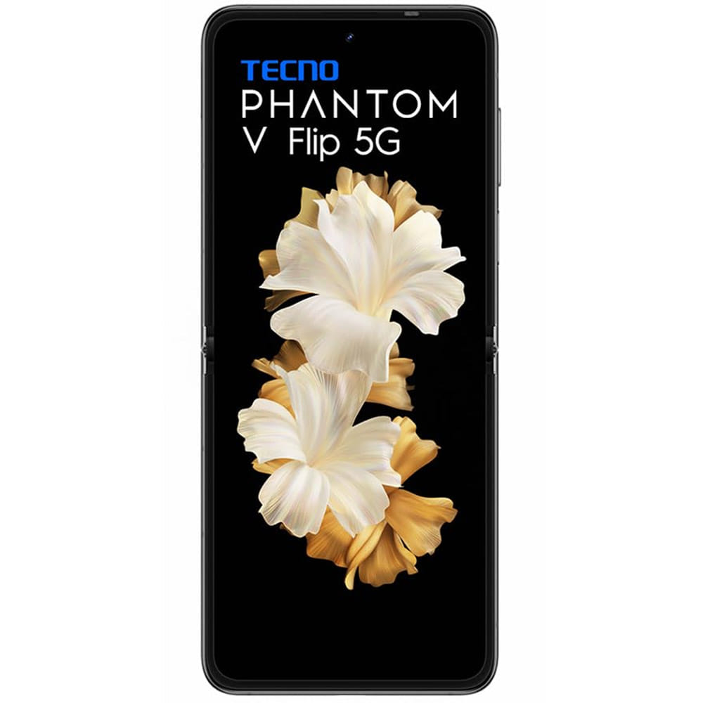 Tecno Phantom V Flip 5G - Refurbished_Iconic Black_Front_87948