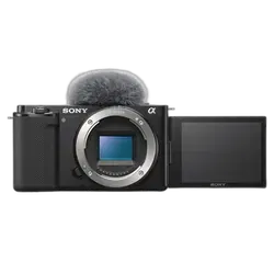 Sony ZVe10 24.2MP Mirrorless Camera - Refurbished_Black_Front_58418