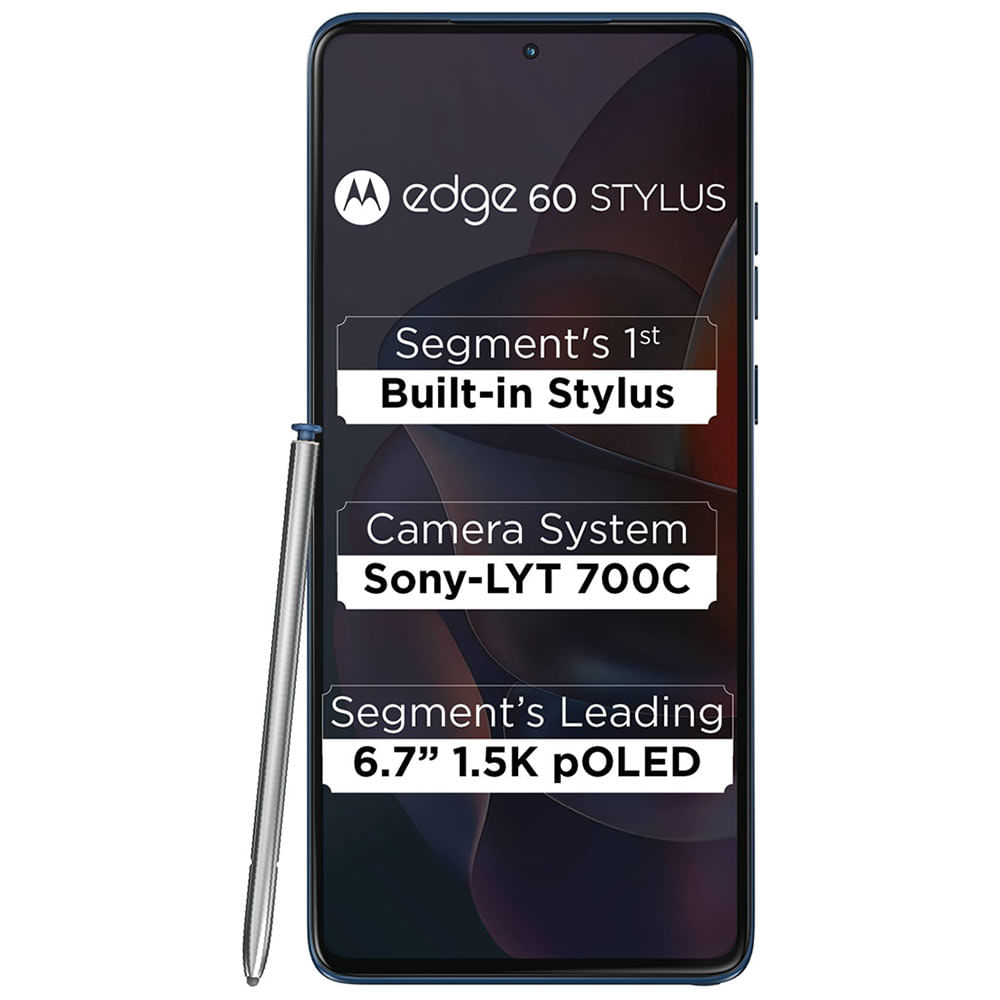 Motorola Moto Edge 60 Stylus - Refurbished_Pantone Gibraltar Sea_Front_62612