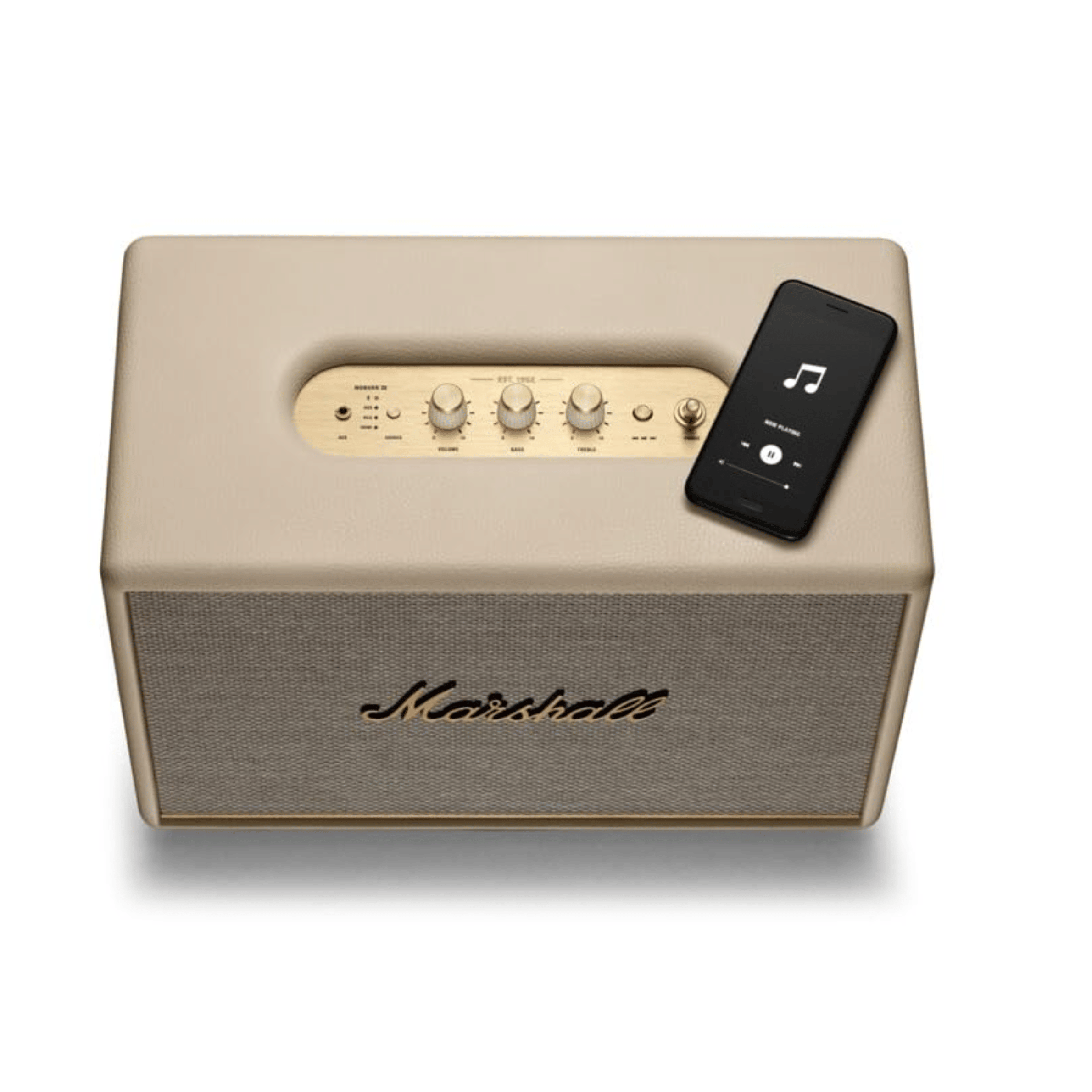 Marshall Woburn 3 Bluetooth Speaker - Unboxed_Cream_Right Side_114971