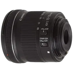 Canon EF-S 10-18mm f/4.5-5.6 is STM Lens - Refurbished Good - Black - Refurbished_Black_Back_115159