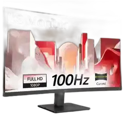 LG 32MR50C 32 Inch VA 100 Hz FHD Curved Monitor  - Unboxed_Black_Front_89859